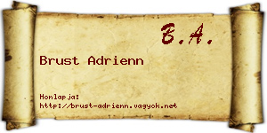 Brust Adrienn névjegykártya